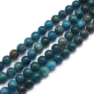 Natural Apatite Beads – 8mm – Strand Of 25