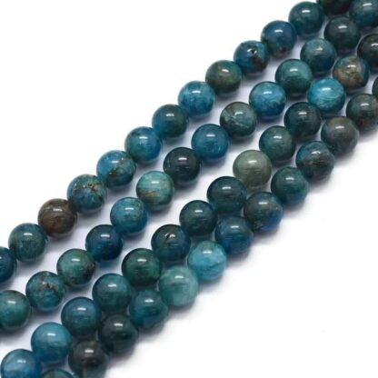 Natural Apatite Beads – 6mm – Strand Of 32