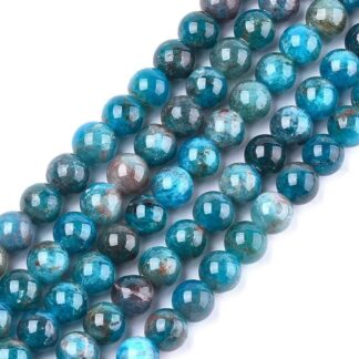 Natural Apatite Beads – 8mm – Strand Of 25