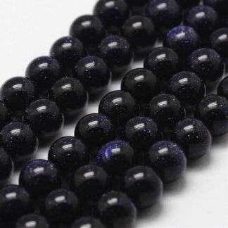 Blue Sandstone Beads – 4mm – Strand Of 94 Beads