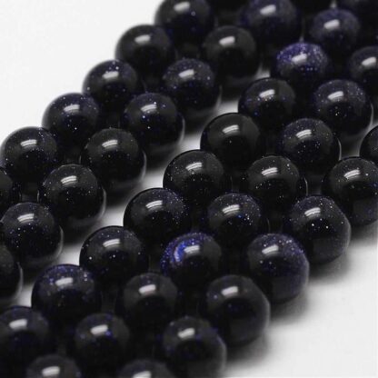 Blue Sandstone Beads – 6mm – Strand Of 64 Beads