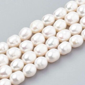 Natural Cultured Freshwater Potato Pearls - 11x9mm - Strand Of 20 Beads