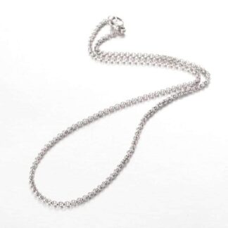 Stainless Steel Rolo Chain Necklace – 46cm – 2mm Width