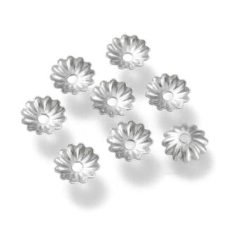Bead Caps – Stainless Steel – 5.5mm – Pack Of 20