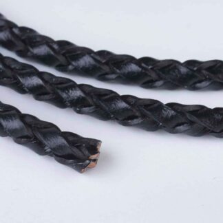 Braided Leather Cord Bracelet – 19.5cm