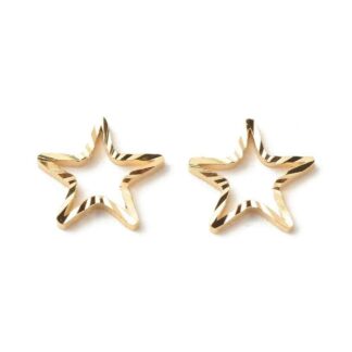 Star Link – Brass – 24K Gold Plated – 8x8mm