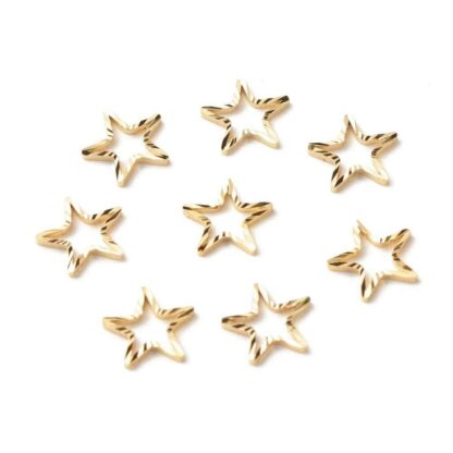 Star Link – Brass – 24K Gold Plated – 8x8mm