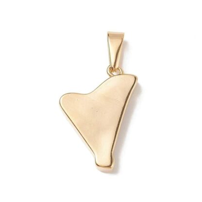 Harp Pendant – Gold – Stainless Steel – 29x19mm