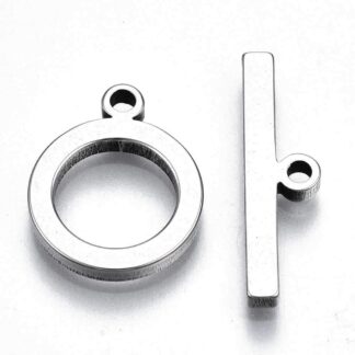 Toggle Clasp – Stainless Steel – 17mm – 1 set
