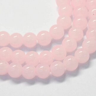 Glass Beads – Pale Pink – 4mm – Strand Of 100 Beads