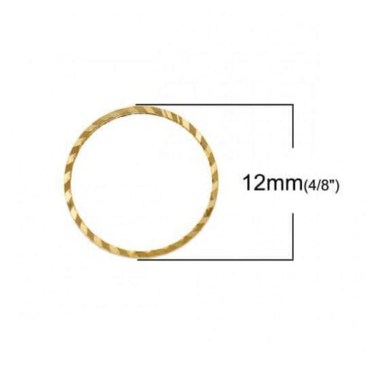 Gold Plated Copper Connector – 12mm