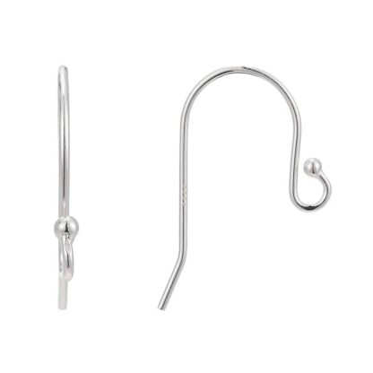 Sterling Silver 925 Earwires – 20x11mm – 1 Pair