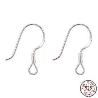 Sterling Silver 925 Earwires – 20x11mm – 1 Pair