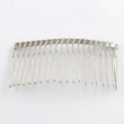 Hair Comb Finding – Platinum – 38x75mm