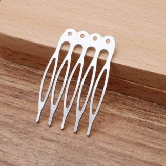 Hair Comb Finding – Gold – 40x27mm