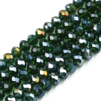 Faceted Crystal Rondelles – Mink AB – 4x3mm – Strand Of 100 Beads