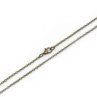 Cable Chain Necklace – Nickel Free – Gunmetal – 60cm