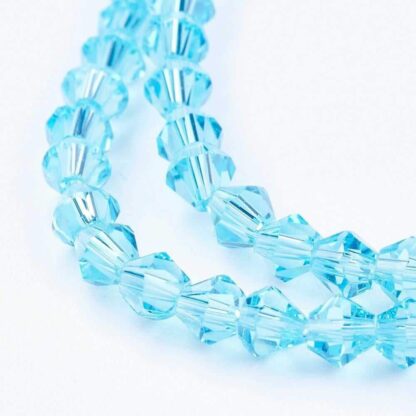 Crystal Bicones – Turquoise – 4mm – Strand Of 85 Beads