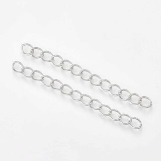 Extension Chain – Nickel Free – Silver Plated – 40-58mm