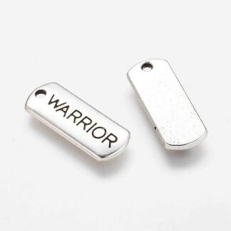Warrior Pendant/ Charm – Antique Silver – 21x8mm