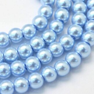 Glass Pearls – Blue – 4mm – Pack Of 100 Beads