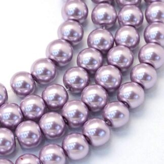 Glass Pearls - Heather - 4mm - Pack Of 100 Beads